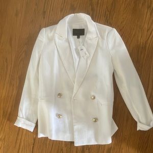 White Banana Republic blazer